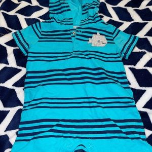 Baby Boy Romper With Hood